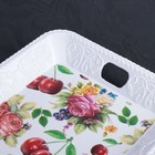 Поднос пластиковый прямоугольный 33х23 см «Зефир», рисунок МИКС - Фото 2