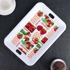 Поднос пластиковый прямоугольный 33х23 см «Зефир», рисунок МИКС - Фото 4