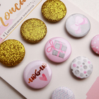 Набор значков на объемном скотче (топсы) для скрапбукинга «Колыбельная на ночь», 10 × 14 см - Фото 2