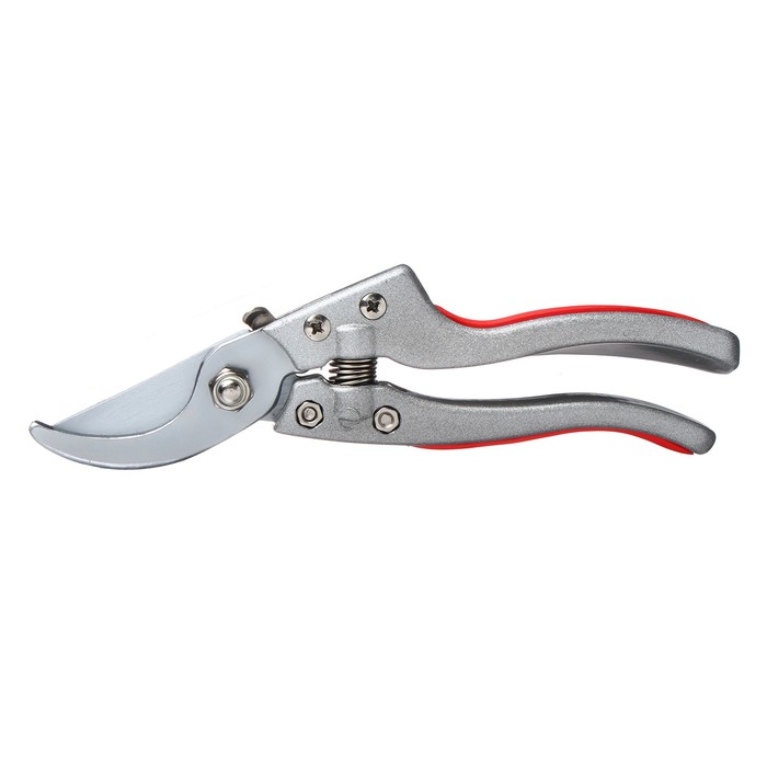 Секатор плоскостной, 8.6" (22 см), с металлическими ручками, Greengo - Фото 1