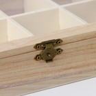 Ящик для хранения чайных пакетиков Доляна «Ахмадабад», 8 ячеек, 24.8×18×4.8 см - Фото 4