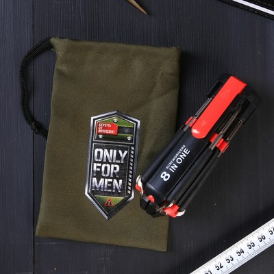 Фонарик-мультиинструмент «Only for men», 8 предметов
