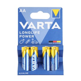 Батарейка алкалиновая Varta LONGLIFE POWER  AA набор 4 шт