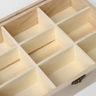 Ящик для хранения чайных пакетиков Доляна «Ахмадабад», 9 ячеек, 24×17.3×6.5 см - Фото 6