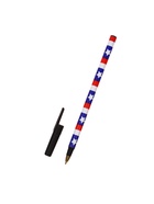 Ручка шариковая Calligrata, синий стержень, узел 0.5 мм, корпус с рисунком, МИКС - Фото 3