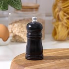 Мельница для специй Доляна, 10,5×4,5 см, металлический механизм, цвет чёрное дерево - Фото 3
