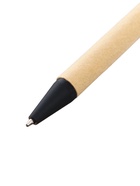 Ручка под логотип Calligrata, шариковая, автоматическая, синий стержень, узел 0.7 мм, корпус картонный крафт с чёрным - Фото 2