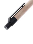 Ручка под логотип Calligrata, шариковая, автоматическая, синий стержень, узел 0.7 мм, корпус картонный крафт с чёрным - Фото 3