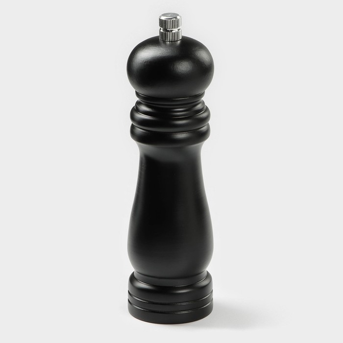 Мельница для специй Доляна, 17×4.5 см, металлический механизм, цвет чёрный - Фото 1