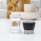 Мельница для специй Доляна «Рэйн», 12×5 см, керамический механизм, прозрачная - Фото 5