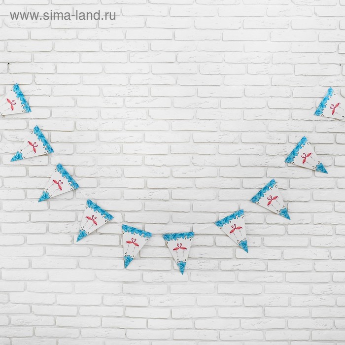 Гирлянда «Фламинго», 3 м, цвет голубой - Фото 1