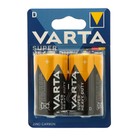 Батарейка солевая Varta SUPER LIFE D набор 2 шт - фото 9942465
