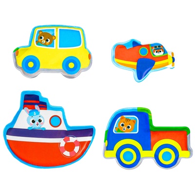 Игрушка развивающая для ванны «Соответствие», основа, 4 стикера, МИКС, Крошка Я