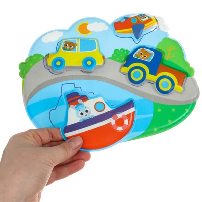 Игрушка развивающая для ванны «Соответствие», основа, 4 стикера, МИКС, Крошка Я