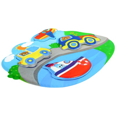 Игрушка развивающая для ванны «Соответствие», основа, 4 стикера, МИКС, Крошка Я