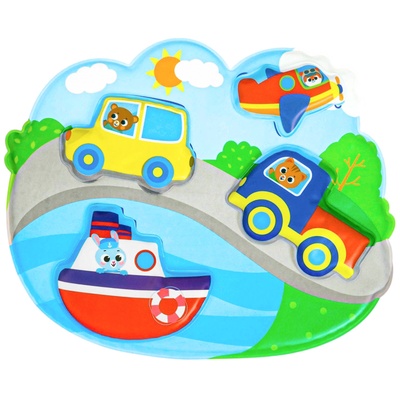 Игрушка развивающая для ванны «Соответствие», основа, 4 стикера, МИКС, Крошка Я