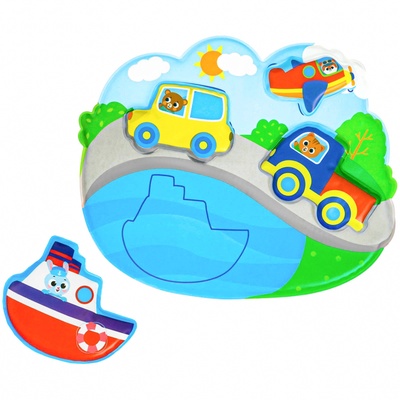 Игрушка развивающая для ванны «Соответствие», основа, 4 стикера, МИКС, Крошка Я