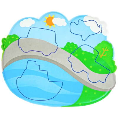 Игрушка развивающая для ванны «Соответствие», основа, 4 стикера, МИКС, Крошка Я