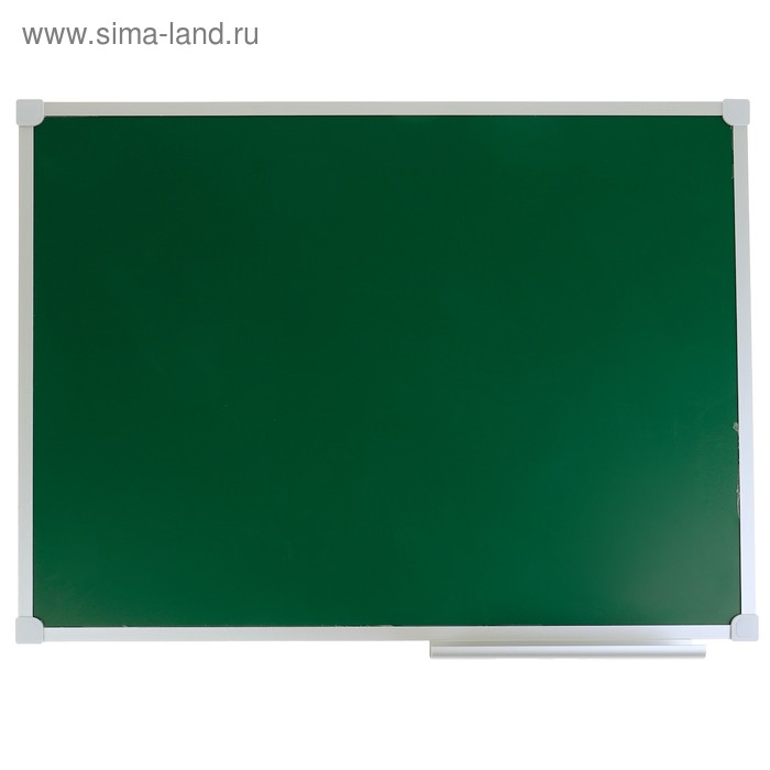 Доска магнитно-меловая (зеленая) 60х45 см, в алюминиевом профиле серии LINE - Фото 1
