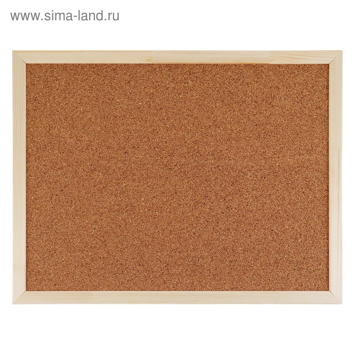 Доска пробковая Calligrata LINE, В1104, 45×60 см, в деревянной раме