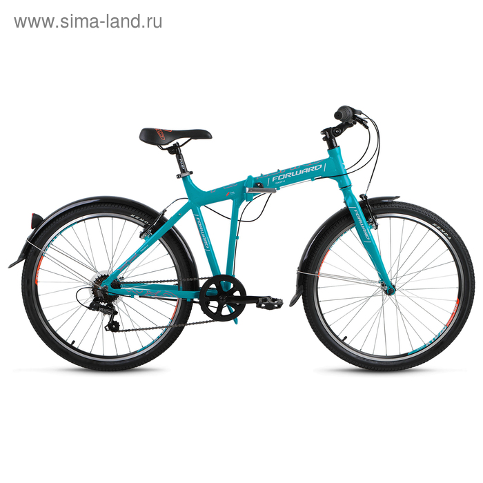 Велосипед 26" Forward Tracer 1.0, 2018, цвет бирюзовый матовый, размер 19"