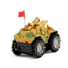 Машина-перевёртыш «Ракетница», работает от батареек, световые эффекты, цвета МИКС, в пакете - фото 24585058