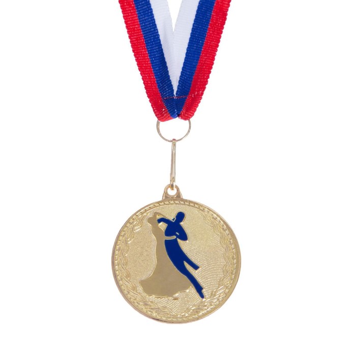 Медаль тематическая «Танцы», золото, d=4 см - фото 1906980637