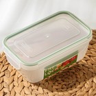 Контейнер пищевой с герметичной крышкой, 1 л, прозрачный, крышка МИКС - Фото 2