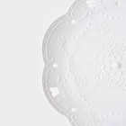 Блюдо для торта и пирожных 2-х ярусное Доляна «Вивьен», d=22 см, 36×22×19.5 см, белое - Фото 3