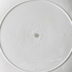 Блюдо для торта и пирожных 2-х ярусное Доляна «Вивьен», d=22 см, 36×22×19.5 см, белое - Фото 4