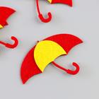 Декор для творчества фетр "Яркий зонтик" набор 5 шт 6х8 см, МИКС - Фото 4