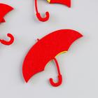 Декор для творчества фетр "Яркий зонтик" набор 5 шт 6х8 см, МИКС - Фото 5