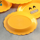 Набор тарелок «Смайл», 17,5×12,5 см, 6 шт, цвет жёлтый - Фото 4