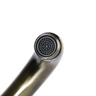 УЦЕНКА Смеситель для кухни Accoona A4071C, двухрычажный, с гайкой, латунь, цвет бронза - Фото 3