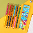 Цветные карандаши, 12 цветов, двусторонние, Смешарики - фото 8780322