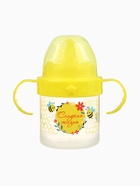 Поильник детский M&B «Сладкая жизнь» с твёрдым носиком, от 9 мес., 140 мл., с ручками, желтый - Фото 3