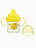 Поильник детский M&B «Сладкая жизнь» с твёрдым носиком, от 9 мес., 140 мл., с ручками, желтый - Фото 4