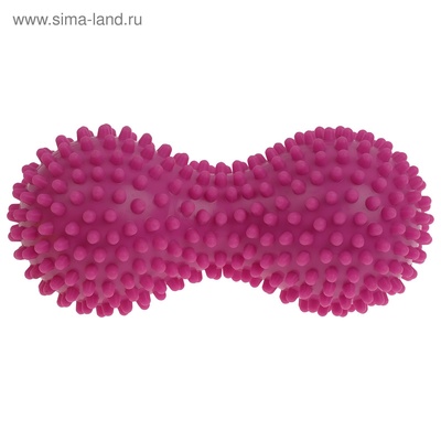 Мяч массажный ONLYTOP, двойной, МИКС
