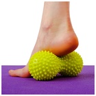 Мяч массажный ONLYTOP, двойной, цвета МИКС - Фото 4