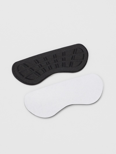 Пяткоудерживатели для обуви, на клеевой основе, 10×4 см, пара, чёрные