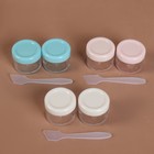 Набор баночек для хранения, 3 предмета: 2 баночки 15 мл, лопатка, цвет МИКС - Фото 4