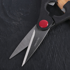 Ножницы кухонные Доляна «Кантри», 20 см, с орехоколом, цвет чёрный - Фото 4