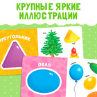 Картонная книга «Изучаем формы», 10 стр. - фото 6055171