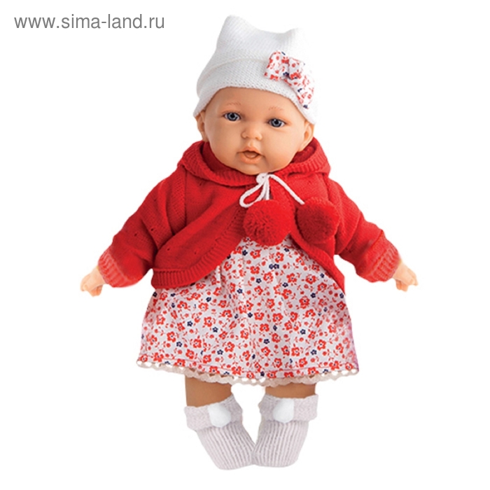 Кукла Азалия в красном, озвученная, 27 см 1220R - Фото 1