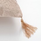 Наволочка декоративная «Этель» Валенсия Белое золото с кисточками 40×40 см - Фото 2