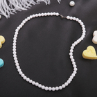 Бусы шар №6 «Агат белый», 45см - Фото 1