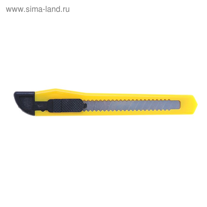 Нож канцелярский 9 мм, AltEnter, пластиковые направляющие, ручная блокировка лезвий - Фото 1