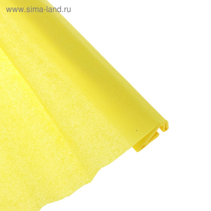 Бумага крепированная 50*250 см Tip Top плотность 32 г/м², жёлтая, в рулоне - Фото 1