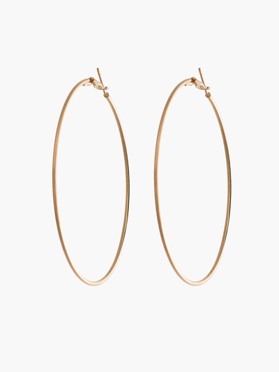 Серьги кольца QF «Классика», d=7 см, цвет золото