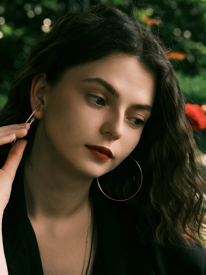 Серьги кольца QF «Классика», d=7 см, цвет золото - Фото 1